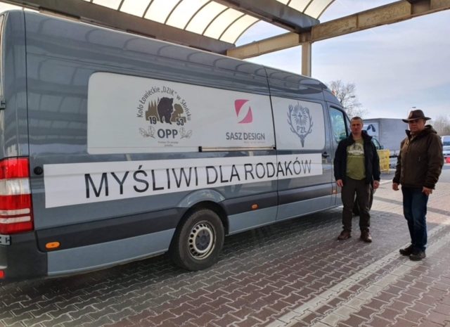 Myśliwi z koła „Dzik” Słońsk (lubuskie) wciąż pomagają – nawet podczas wirusa