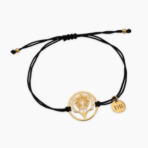 Bransoletka z logo Polskiego Związku Łowieckiego - kolor czarny